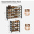 STORAGE MANIAC 5-Tier Expandable Shoe Rack, 20 Pairs Adjustable Shoe Shelf for Closet, Entryway, Hallway, Garage, Dorm, Heavy-Duty Metal Shoe Organizer for Small Space, Black