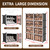 MAGINELS Shoe Rack,Expandable Shoe Cabinet Easy to Assemble. Shoe Storage with Door,Entryway, Closets, Hallway, and Bedroom.Accommodates Up to 32 Pairs of Shoes.