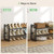Nunsino 2-Tier Shoe Rack,Metal Shoe Organizer for Entryway,Closet&Garage