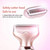 Feilx Electric Razors for Women, Electric Shaver for Women, Painless 2 in 1 Hair Trimmer for Face Eyebrow Mustache Beard Arm Leg Armpit Bikini, Cordless Portable Rechargeable Hair Clipper Wet & Dry