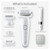 Braun Silk-épil 9 Epilator, Pivoting Head, Wet and Dry, Includes Body Trimmer, Shaver Head and Trimmer Comb, SES9-441