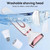 4 in 1 Electric Epilator Painless Bikini Eyebrow Nose for Women Facial Hair Removal Trimmer Face Body Female Shaver Depilator(White)