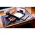 DACASSO Wood & Leather Desk Set - Luxury Leather Desk Pad & Desk Organization Essentials - Office Organization & Executive Desk Decor - (Walnut and Black, 8 Piece)
