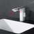 Touchless Automatic Infrared Faucet Sensor Tap for Bathroom - Hygienic Water Control, Energy Efficient, Easy Inll, Modern White Design for Smart Home Upgrade