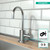 hansgrohe Talis S Stainless Steel Beverage Kitchen Faucet, Kitchen Water Filter Faucet, Faucet for Kitchen Sink, Stainless Steel Optic 04301800