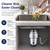 Garvee Garbage Disposal – 1 HP Continuous Feed Food Waste Disposer, Silver, Easy Install Kitchen Sink Garbage Disposal Unit with Accessories