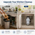 Garvee Garbage Disposal for Kitchen Sink, Silver Food Waste Disposer, No Air Switch, 1/2 HP 3500 RPM 4-Stage Grinding, ABS and Stainless Steel Under Sink Disposal Unit for Home Kitchen Cleanup
