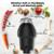 1 HP Garbage Disposal for Kitchen Sink, Matte Black Food Waste Disposer with Air Switch, 3500 RPM 4-Stage Grinding, ABS and Stainless Steel Under Sink Disposal Unit for Home Kitchen Cleanup