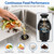 3/4 HP Garbage Disposal for Kitchen Sink, Matte Black Food Waste Disposer with 3500 RPM 4 Stage Grinding, ABS and Stainless Steel Under Sink Disposal Unit with Air Switch for Home Kitchen Cleanup
