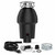 3/4 HP Garbage Disposal for Kitchen Sink, Gray Food Waste Disposer with 3500 RPM 4 Stage Grinding, ABS and Stainless Steel Under Sink Disposal Unit with Air Switch for Home Kitchen Cleanup