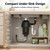 3/4 HP Garbage Disposal for Kitchen Sink, Gray Food Waste Disposer with 3500 RPM 4 Stage Grinding, ABS and Stainless Steel Under Sink Disposal Unit with Air Switch for Home Kitchen Cleanup