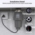 1/2 HP Garbage Disposal for Kitchen Sink, Gray Food Waste Disposer with 3500 RPM 4 Stage Grinding, ABS and Stainless Steel Under Sink Disposal Unit with Air Switch for Home Kitchen Cleanup