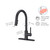Pfister Stellen LG529ESAB Touchless Kitchen Faucet with Pull Down Sprayer, Single Handle High Arc Motion Sensor, 3 Function Spray Stream Pause, Matte Black Finish for Kitchen Sink