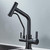PENGKTXXY Kiten Faucet 3 in 1 with Pull Down Sprayer Brass 3 in 1 Water Purifier Faucet Rotation Straight Drinking Water Hot and Cold Water Kiten Sink Faucets-B (Color : A)