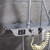 GOODBZ Four-Speed Shower Set Copper Shower Faucet Big Top Spray Automatic Decontamination Safety Anti-Hot Shower System with Spray Gun Silver Beautiful Practical