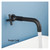WallMounted Black Bathroom Faucet Stainless Steel Single Cold Water Sink Tap for Bathroom & Kitchen Stylish Modern Design Durable & Easy to Install