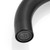 4 Hole Bath Taps Black Bath Mixer Taps with Shower 360 Swivel Spout Double Lever Pull Out Tap,Black