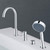 ZOCWJK 3 Hole Bath Shower Mixer Black Bath Mixer Taps with Shower Single Lever Bath Tap Shower Head and Hose Set,Grey