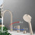 ZOCWJK 3 Hole Bath Shower Mixer Black Bath Mixer Taps with Shower Single Lever Bath Tap Shower Head and Hose Set,Grey