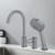 ZOCWJK Hole Bath Mixer Tap Black Bath Tub Mixer Tap with Shower Single Lever Shower Mixer Tap Shower Hose for Bath Taps,Chrome
