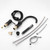 ZOCWJK Bath Shower Mixer Tap Black 4 Hole Deck Mounted Bath Taps Bathroom Hot Cold Water Tap Mixer Shower,Brushed Gold