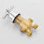 5 Hole Bath Tap Black Bathtub Tap Deck Mounted Bath Shower Mixer Tap 360 Rotating Double Lever Tap,Black