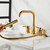 ZOCWJK Bath Shower Mixer Tap Black 4 Hole Deck Mounted Bath Taps 360 Rotating Shower for Taps On Bath,Chrome
