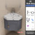 Wall Mounted Vanity Cabinet with Sink, Hot & Cold Faucet, Large Storage for Bathroom and Kitchen