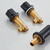 ZOCWJK 5 Hole Bath Tap Black Bath Mixer Taps with Shower 360 Rotating Tap Double Bath Taps Lever Bathroom Mixer Tap with Shower,Black+Gold