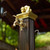 Decorative Water Feature Garden Water Column with Faucet and Spray Gun Aluminum Alloy Water Column Built-in Antifreeze Insulation Two Water Inlet Methods for Irrigation and Watering(A)