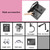 Stainless Steel Kitchen Sink Compact Bar Sink with Pull-Out Faucet Black Hidden Vegetable Sink Space-Saving Design (Size: 32x39x22.5cm)