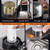 CHENWMZ Black Stainless Steel Sink with Waterfall Faucet - Single Bowl Sink, All Accessories Included - Kitchen Sink Set