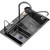 CHENWMZ Black Stainless Steel Kitchen Sink with Waterfall Black Faucet - Single Bowl Sink with All Accessories Included