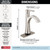 Delta Lineax Touchless Bathroom Faucet 1-Hole with Touch On Technology, Brushed Nickel Single Hole Bathroom Sink Faucet, Metal Push-Pop Drain, Stainless 562T-SS-DST