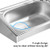 Kitchen Sink,Stainless Steel Outdoor Single Bowl Station Utility Sink,Commercial Restaurant Sink,Commercial Sink with Faucet,Wall Mounted Stainless Steel Kitchen Sink. (Size : 52x38cm, Color : Singl