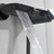 POLGDW Wall Mounted Bath Shower Mixer Tap Black 2 Hole Waterfall Bath Tap Shower Riser Bathtub Faucet