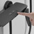 POLGDW Wall Mounted Bath Shower Mixer Tap Black 2 Hole Waterfall Bath Tap Shower Riser Bathtub Faucet