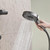 POLGDW Wall Mounted Bath Mixer Tap Bath Shower Mixer Tap with Riser Rail Grey Bathtub Faucet 2 Hole