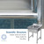 JIANSMZ Silver Commercial Kitchen Sink, Free Standing Single Bowl Sink with Strainer and Faucet 304 Stainless Steel Prep & Utility Sink for Indoor Outdoor Bathroom Restaurant FA