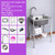 JIANSMZ Stainless Steel Single Bowl Sink Kitchen Sink Commercial Restaurant Kitchen Utility Sink with Faucet，Prep and Utility Sink for Camping Cafe Garage Basement，Indoor Outdoor