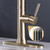 PENGKTXXY Kiten Faucets with Pull Out Sprayer Commercial High Arc Kiten Sink Faucet Brushed d Single Handle Kiten faucets with Deck Plate