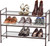 Simple Houseware 3-Tier Stackable Mesh Shoe Rack, Bronze