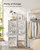 SONGMICS Shoe Rack, 8-Tier with Doors, 32-Pair Storage Cabinet