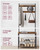 VASAGLE Coat Rack, Hall Tree with Shoe Storage Bench, 3-in-1, Steel Frame