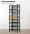 STO STO Double-Sided Narrow Shoe Rack with Lockable Wheels, 8-Tier 30 Pairs