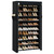 CASAMAYA Shoe Rack with Covers, 10 Tiers Tall Shoe Rack Organizer, Large Capacity Shoe Shelf Storage, Hold 40 Pairs of Shoes, Vertical Shoe Storage Organizer for Closet, Entryway, Black, SRT104B01