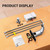 Touchless Bathroom Faucet Automatic Motion Sensor Sink Faucets with Hole Cover Plate and Temperature Mixer,Motion Activated Hands-Free Basin Smart Tap Commercial Sensor Faucet (Chrome)