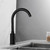 Touchless Bathroom Faucet-Tall Automatic Sensor Sink Faucet with Deck Plate, Control Box & Temperature Mixer – Mattle Black Finish for Bathroom & Vanity & Kitchen