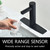 Touchless Bathroom Faucet - Waterfall Single Hole Bathroom Sink Faucet Stainless Steel, Automatic Sensor Vanity Faucets with Hole Cover Plate (Tall Version, Chrome)