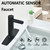 Touchless Bathroom Faucet - Waterfall Single Hole Bathroom Sink Faucet Stainless Steel, Automatic Sensor Vanity Faucets with Hole Cover Plate (Tall Version, Chrome)